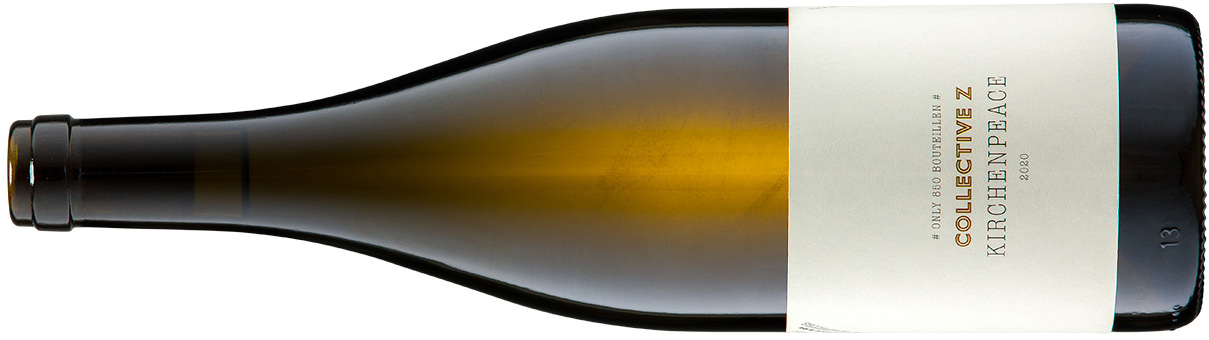 A bottle of wine Collective-Z Riesling Kirchenpeace